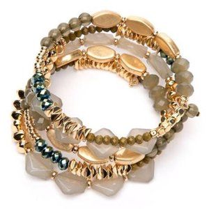 Gold Tone Coil Bracelet